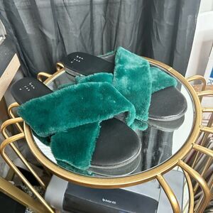 A New Day Faux Fur Slides